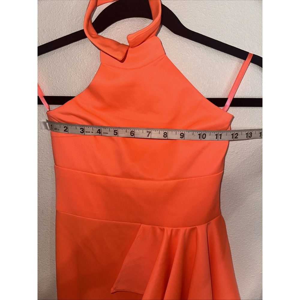 Jonathan Sugar Keyne Halter Neck‎ Jumpsuit Flared Leg Draped Ruffled Detail Sz 6 - Picture 12 of 16